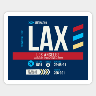 Los Angeles (LAX) Airport Code Baggage Tag Magnet